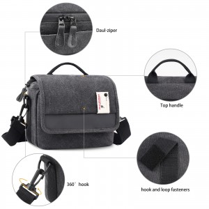 Waterproof Canvas Camera Backpack