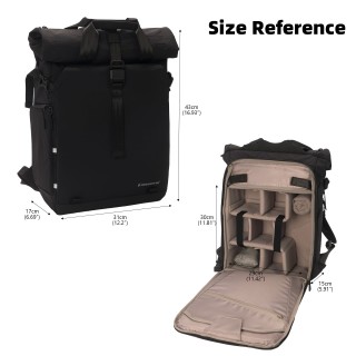 Waterproof  Backpack  Roll Top Design