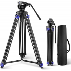 Heavy Duty Aluminum Photography Video Tripod
